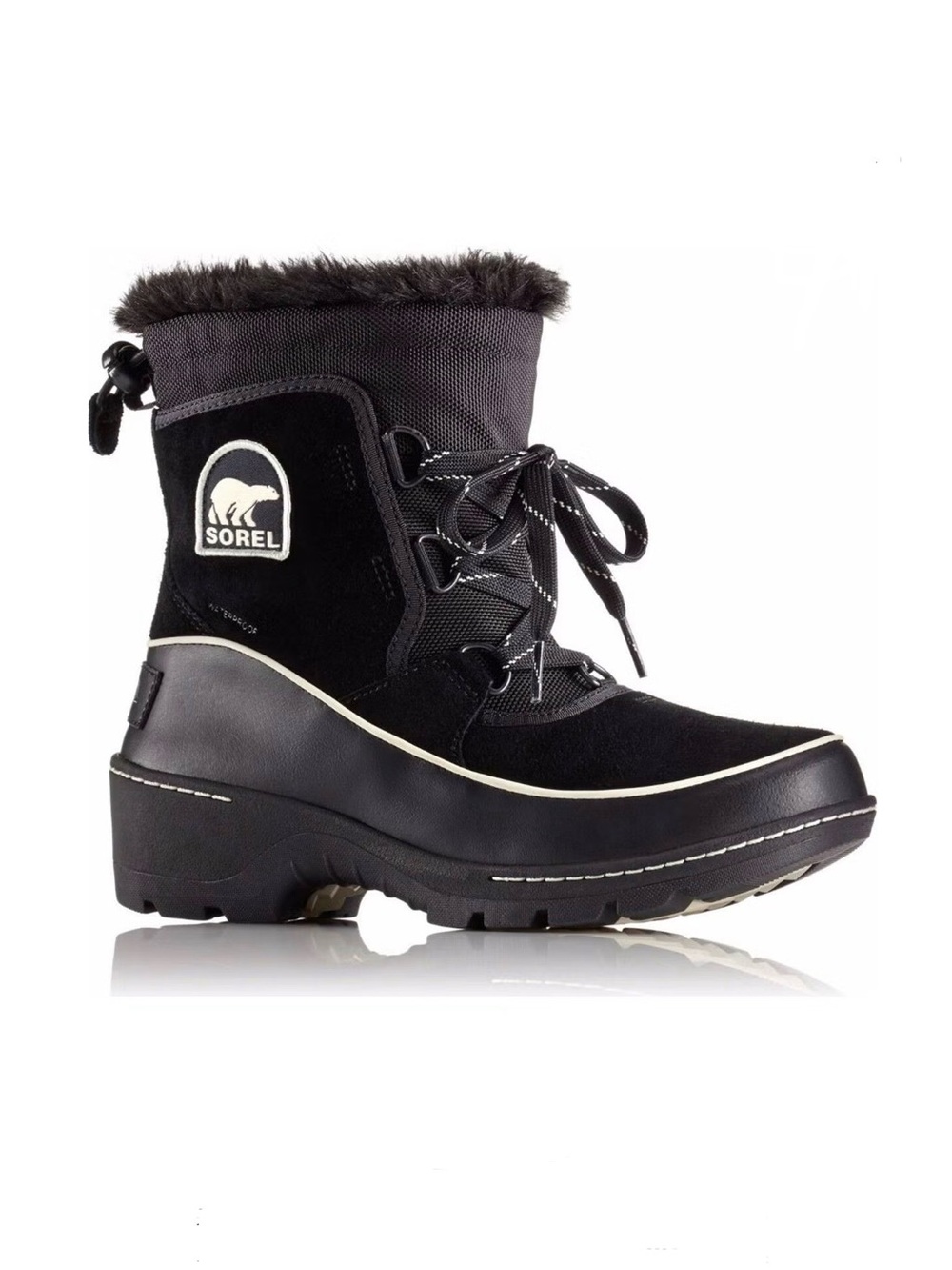 SOREL WOMEN'S BLACK TIVOLI III WATERPROOF WINTER BOOTS